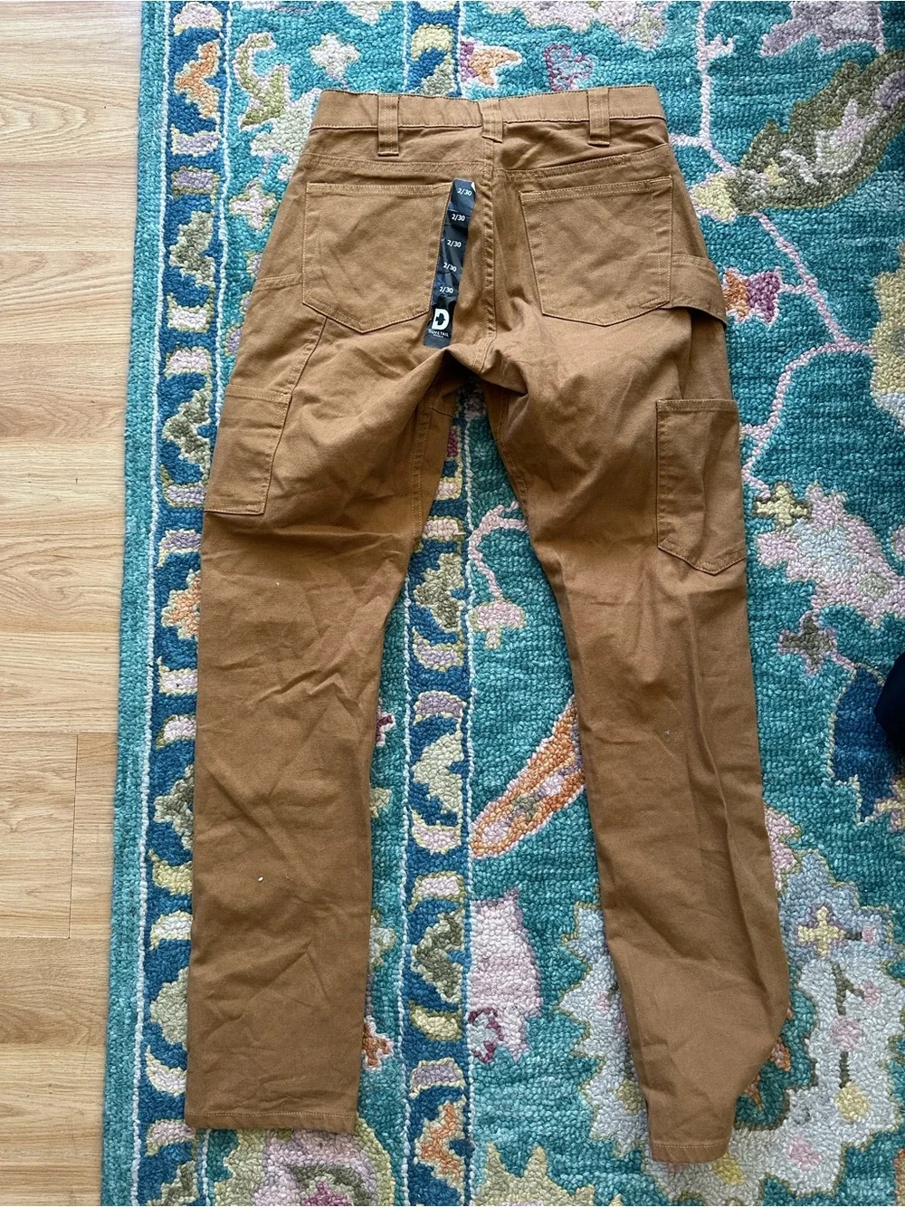 NWT Dovetail Maven X Workwear Pants - Saddle Brown Canvas - Picture 5 of 7